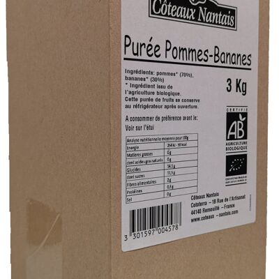 Purée Pommes Bananes Bio - 3kg