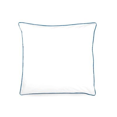 LEVIA Kissenbezug - Baumwolle - Blau / Weiß - 80x80 cm
