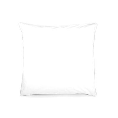 LEVIA Kissenbezug - Baumwolle - Weiß / Weiß - 80x80 cm