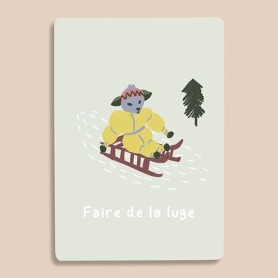 Carte Faire de la Luge