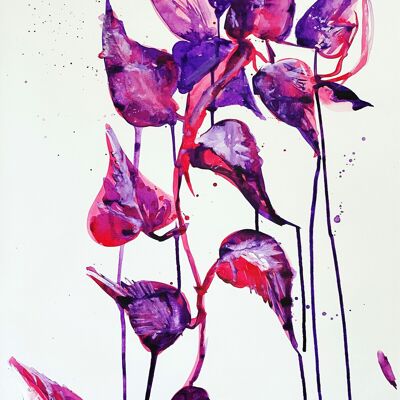 Purple Ivy Print