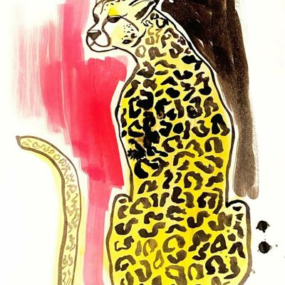 Leopard with pink Print