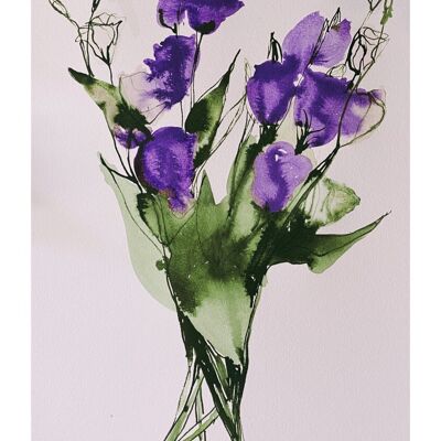 Purple & White Bouquet Original