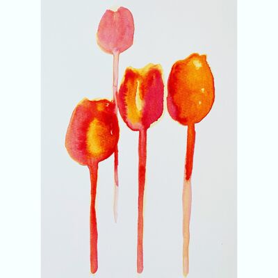 Simple Orange Tulips Original