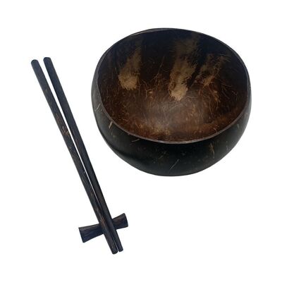 Coconut Bowl & Chopsticks Set