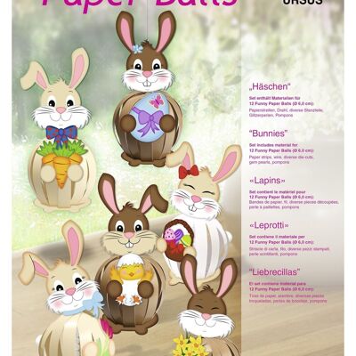 Funny Paper Balls "Bunny"