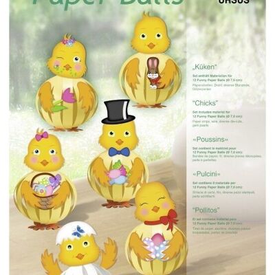 Funny Paper Balls "chick"