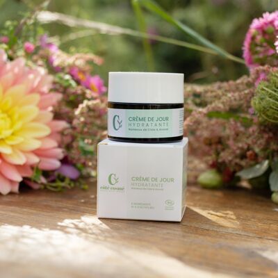 6 x Moisturizing Day Cream - 8 ingredients - Avocado & Cistus Twigs - COSMOS ORGANIC