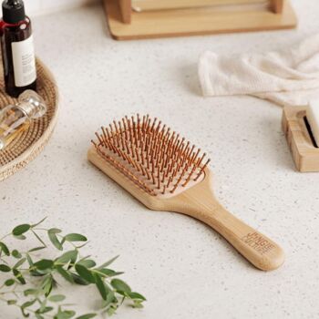 Brosse à cheveux en bambou | Brosses à cheveux en bois durables 2