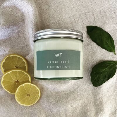 Citrus Basil Candle - Large 250ml