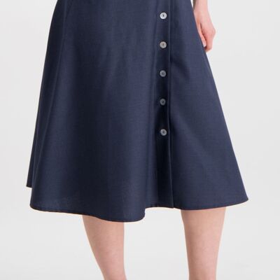 High Waist Skirt "Anita"Blue