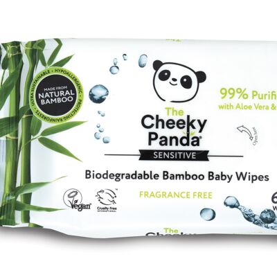 Toallitas húmedas biodegradables para bebés | 24 paquetes