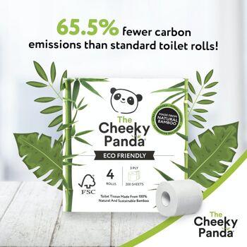 Papier toilette en bambou 4 rouleaux | 6 paquets 4