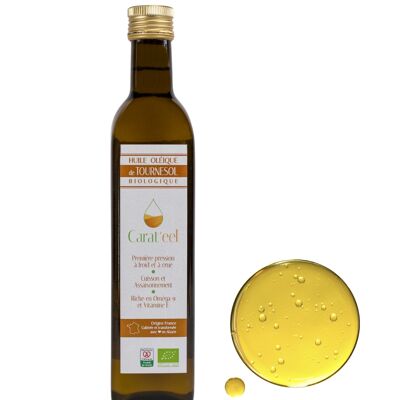 Alsace organic virgin oleic sunflower oil | 1st cold pressing | Cooking + Seasoning