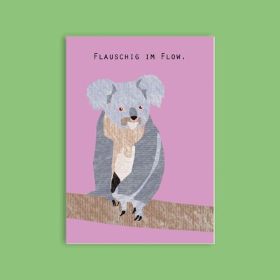 Cartolina di pasta di legno in cartone - animali - koala