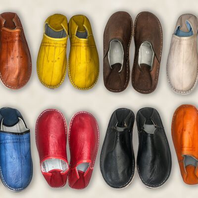 Men's Handmade Moroccan Leather Slippers