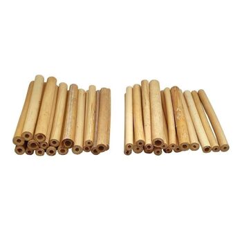 Tubes en bambou Vie Naturals pour abeilles, 15 cm, 100 pièces 1