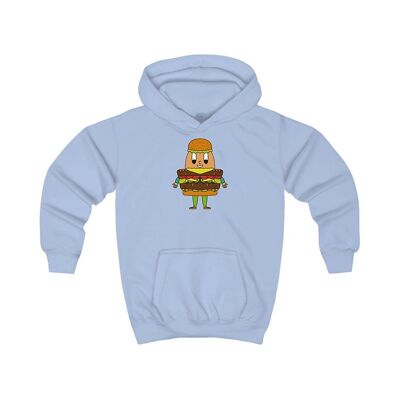 MAPHILLEREGGS Hamburger - children's hoodie light blue