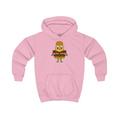 MAPHILLEREGGS Hamburger - Kinder Hoodie pink