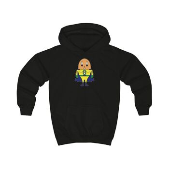 MAPHILLEREGGS super-héros - sweat à capuche enfant noir