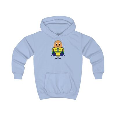 MAPHILLEREGGS superhero - sudadera con capucha para niños azul claro