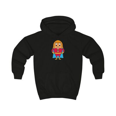 MAPHILLEREGGS superheroine - sudadera con capucha para niños black