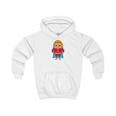 MAPHILLEREGGS superheroine - sudadera con capucha para niños white