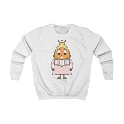 MAPHILLEREGGS Prinzessin - Kinder Sweatshirt weiß