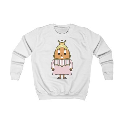 MAPHILLEREGGS Princess - children's sweatshirt white