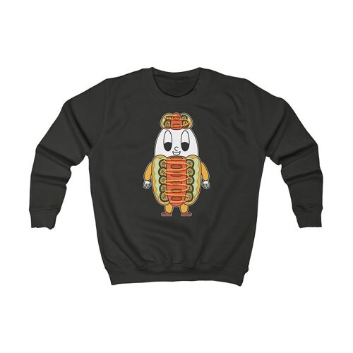 MAPHILLEREGGS Hot-Dog - Kinder Sweatshirt schwarz