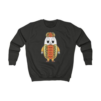 MAPHILLEREGGS Hot Dog - sudadera para niños negra