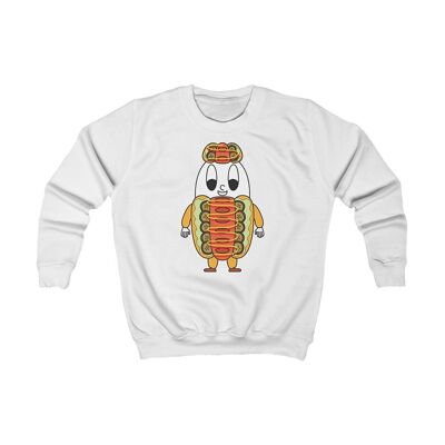 MAPHILLEREGGS Hot Dog - children's sweatshirt white