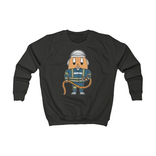 MAPHILLEREGGS Feuerwehrmann - Kinder Sweatshirt schwarz