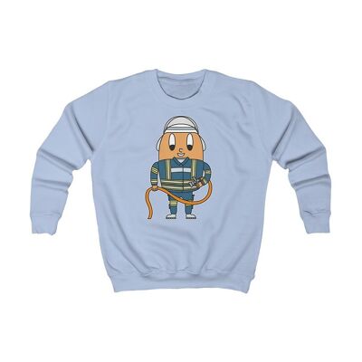 MAPHILLEREGGS Fireman - Children's sweatshirt light blue