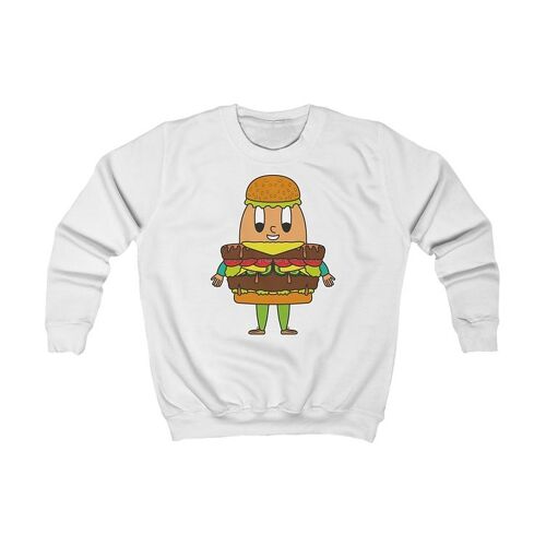 MAPHILLEREGGS Hamburger - Kinder Sweatshirt weiß