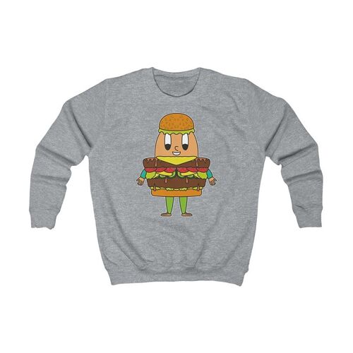 MAPHILLEREGGS Hamburger - Kinder Sweatshirt grau