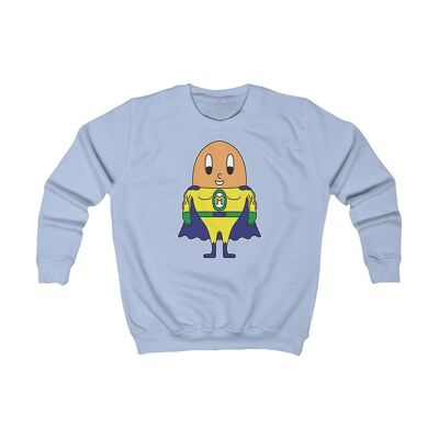 MAPHILLEREGGS super-héros - sweat enfant bleu clair