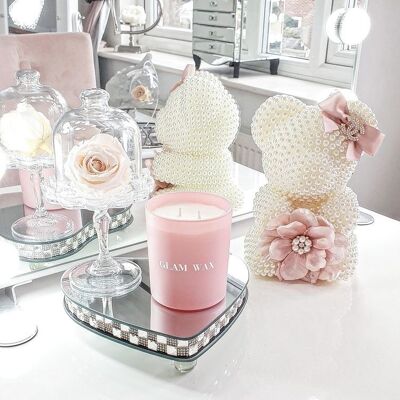 Glam Spa Matte Pink Candle