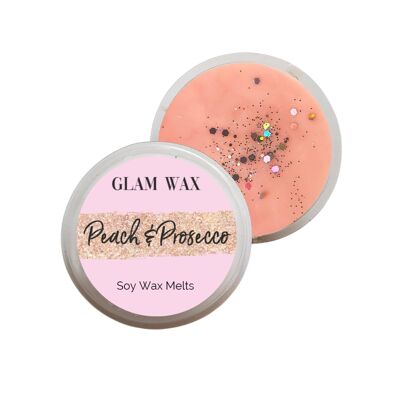 Peach & Prosecco Wax Melt Segment Pot