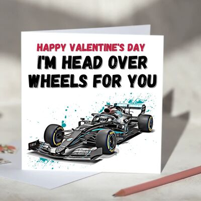 I'm Head Over Wheels For You F1 Card - Mercedes / SKU149