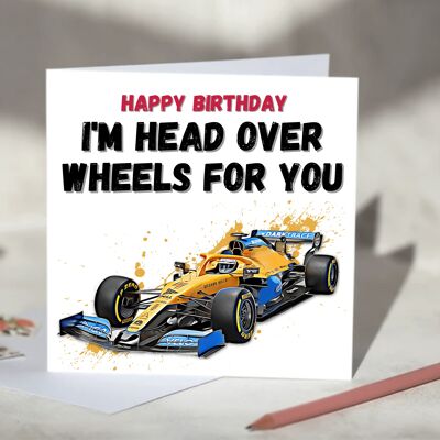 I'm Head Over Wheels For You F1 Card - McLaren / SKU150
