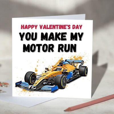 You Make My Motor Run F1 Card - McLaren / SKU160
