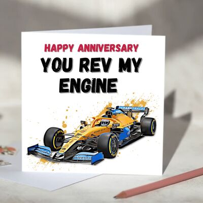 You Rev My Engine F1 Card - McLaren / SKU261