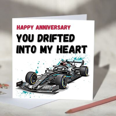 You Drifted Into My Heart F1 Card - Mercedes / SKU291