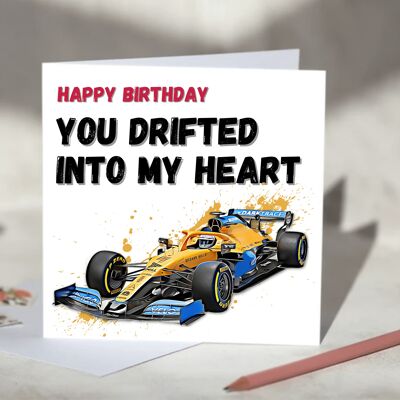 You Drifted Into My Heart F1 Card - McLaren / SKU292