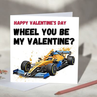 Wheel You Be My Valentine F1 Card - McLaren / SKU302