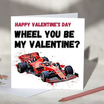 Wheel You Be My Valentine F1 Card - Ferrari / SKU304