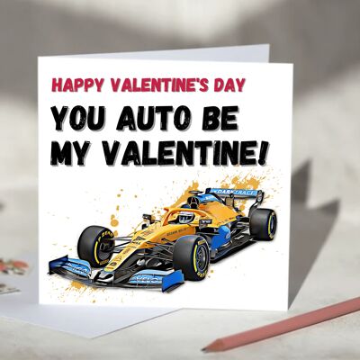 You Auto Be My Valentine F1 Card - McLaren / SKU312