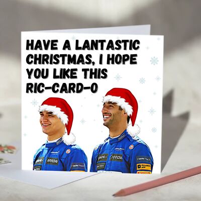 Daniel Ricciardo and Lando Norris F1 Christmas Card / SKU421