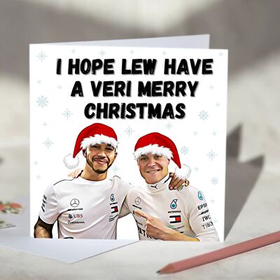 Lewis Hamilton and Valterri Bottas F1 Christmas Card / SKU423